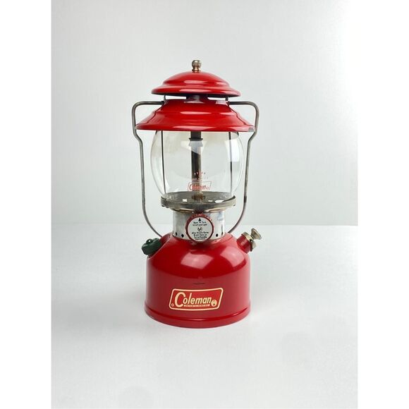 Vintage 1966 Red Coleman Single Mantle Lantern Model 200A w Orig. Box & Mantles - Picture 1 of 11